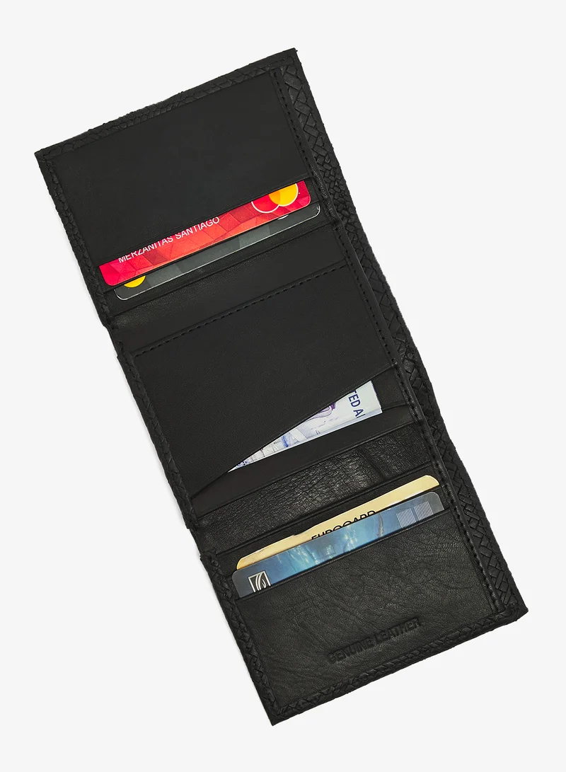 Robert Wood Genuine Leather Tri Fold Wallet